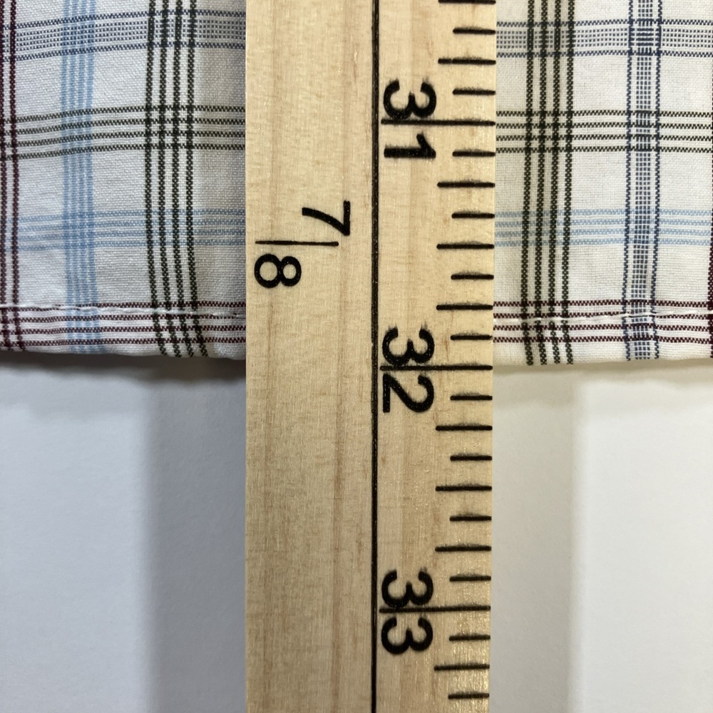 Peter Millar Summer Comfort Shirt L Blue Red Tattersall Check Plaid Button Down - Picture 16 of 16